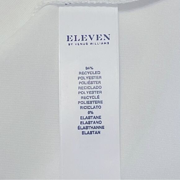 EleVen by Venus Williams Star‎ Traveler White Foiled Neoprene Top NWT  XL - Picture 8 of 10